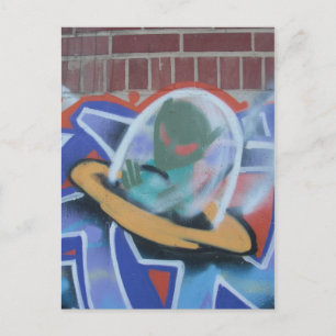 UFO Graffiti 02 Postcard