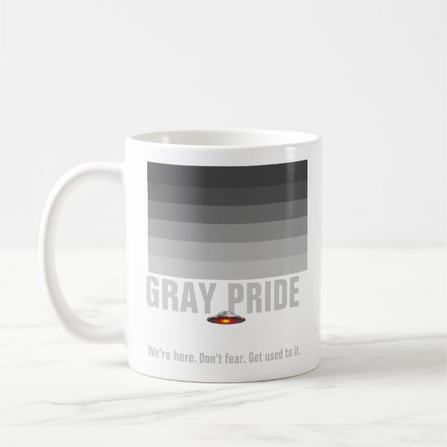 UFO Grey Pride mug (Left)