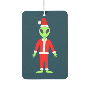 UFO Ho Ho Father Christmas alien Car Air Freshener