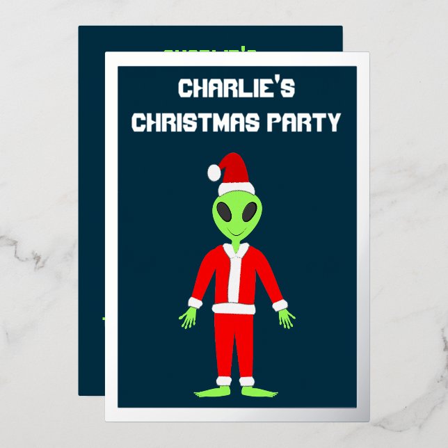 UFO Ho Ho Father Christmas alien Custom (Front/Back)