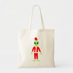 UFO Ho Ho Father Christmas alien Tote Bag