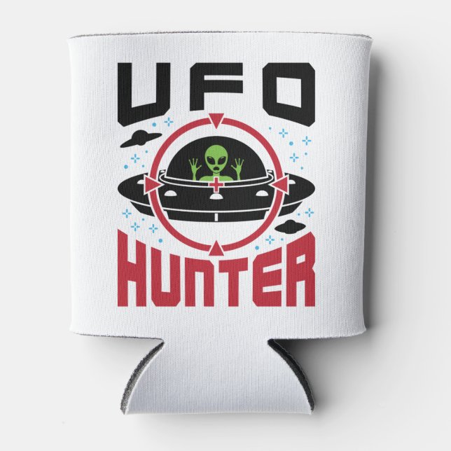 UFO Hunter Can Cooler (Front)