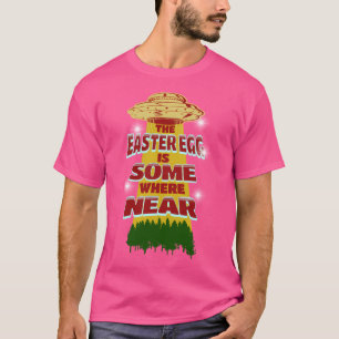 Ufo Hunter Easter Eggs Aliens Spaceship Egg Hunt T-Shirt