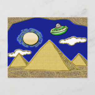 UFO Over Egypt Postcard