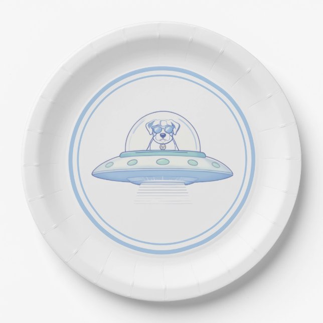 UFO PETS - Baby Shower - Paper Plate (Front)