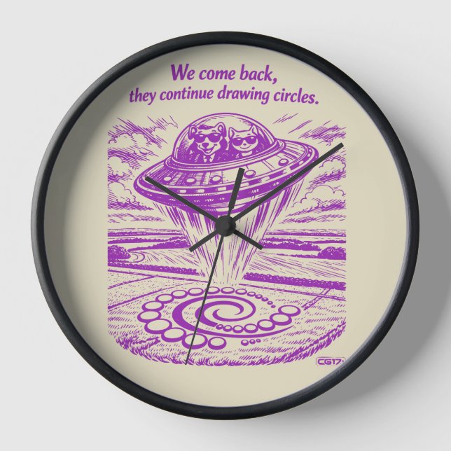 UFO PETS CLOCK (Front)