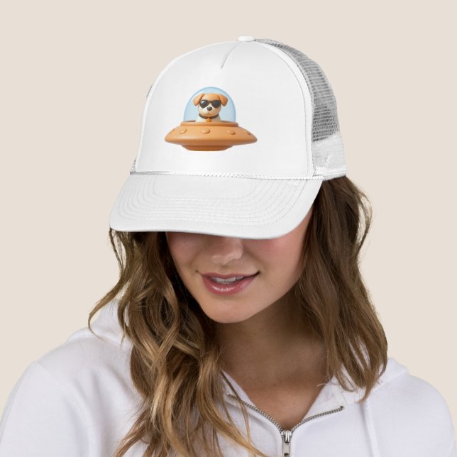 UFO PETS Ufodog 3d Trucker Hat (In Situ)