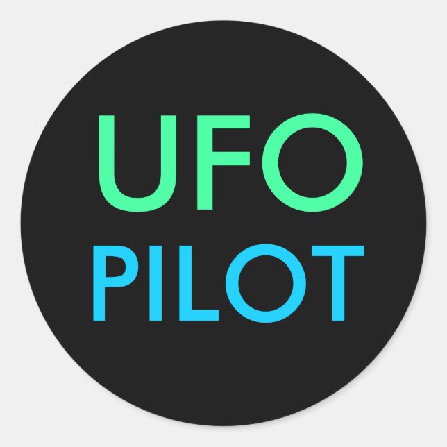 UFO PILOT stickers (Front)
