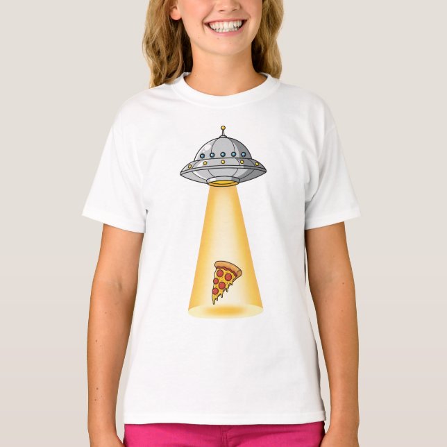 UFO Pizza Abduction Kids T-Shirt (Front)