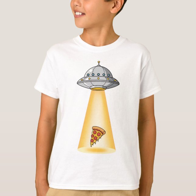 UFO Pizza Abduction Kids T-Shirt (Front)