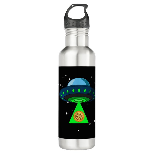 UFO Pizza Pick Up 710 Ml Water Bottle (Front)