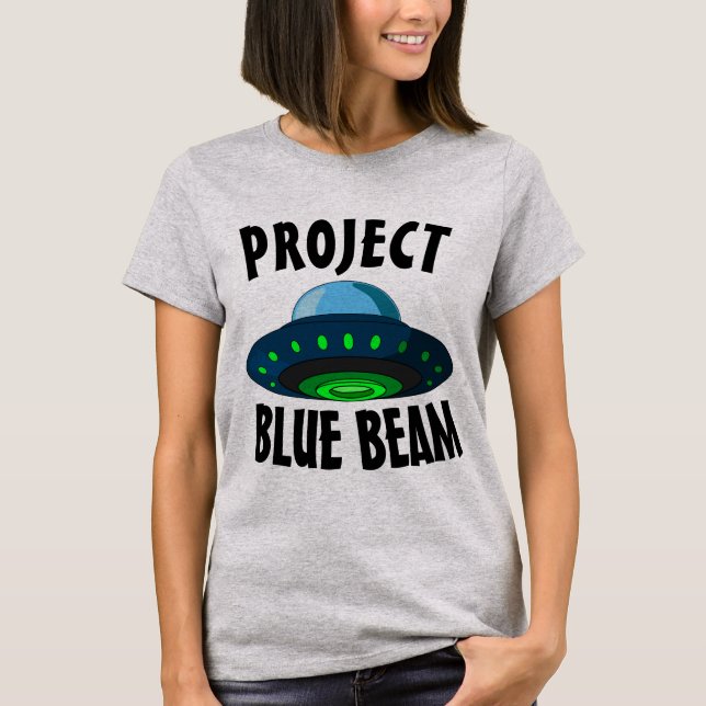 UFO PROJECT BLUE BEAM T-SHIRTS TEES (Front)
