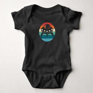 UFO Retro Sunset Baby Bodysuit