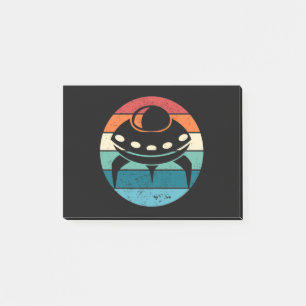 UFO Retro Sunset Post-it Notes