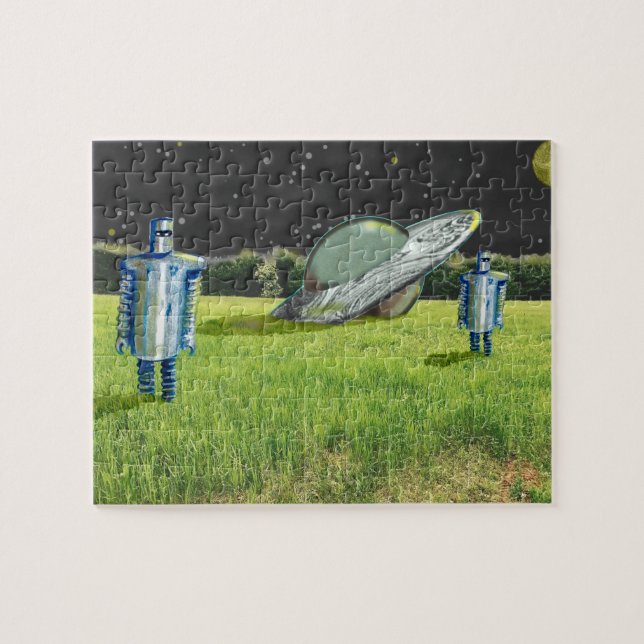 UFO ROBOTS CRASH by Jetpackcorps Jigsaw Puzzle (Horizontal)
