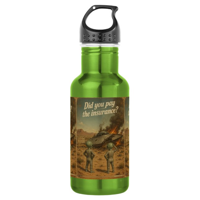 UFO Roswell 40-50s 532 Ml Water Bottle (Front)