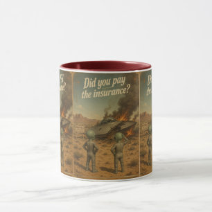UFO Roswell 40-50s Mug