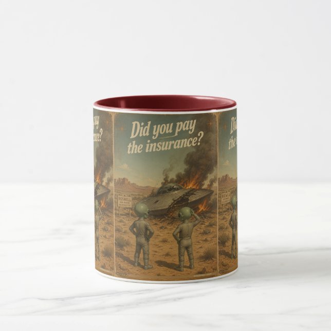 UFO Roswell 40-50s Mug (Center)