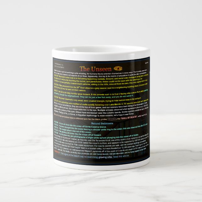 UFO Series: Alien Aqua Babies Large Coffee Mug (Front)