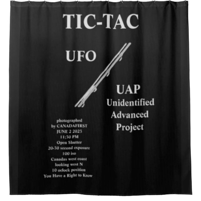ufo shower curtain (Front)