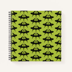 UFO Space Alien Sci Fi Flying Saucer Notebook