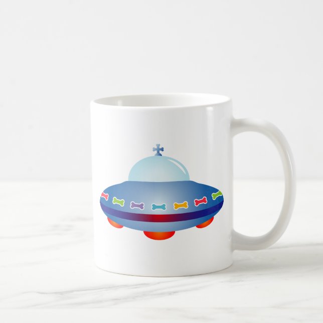 UFO Spaceship Coffee Mug (Right)