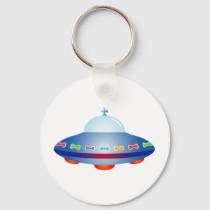 UFO Spaceship Key Ring