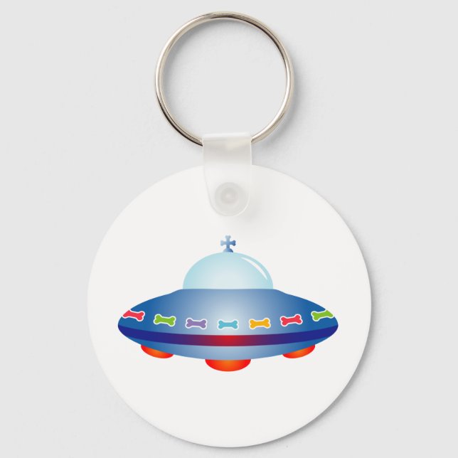 UFO Spaceship Key Ring (Front)