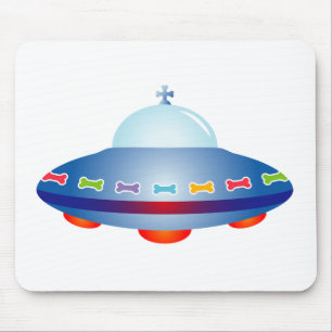 UFO Spaceship Mouse Pad