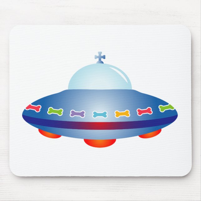 UFO Spaceship Mouse Pad (Front)