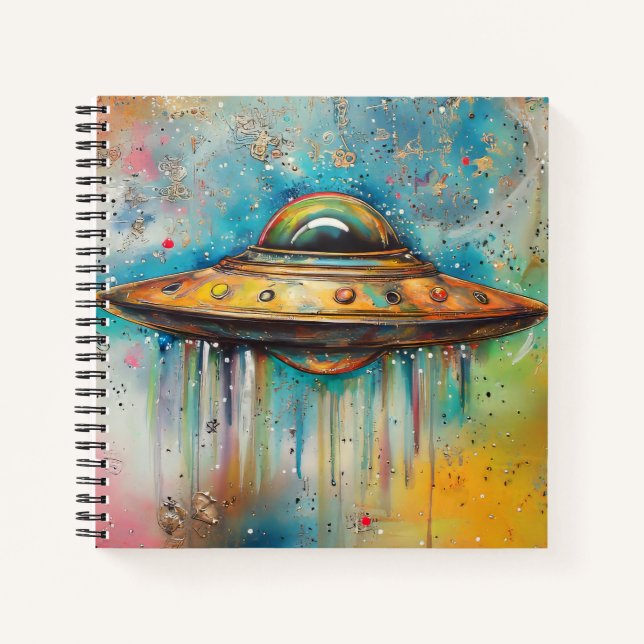 UFO Spaceship Notebook (Front)