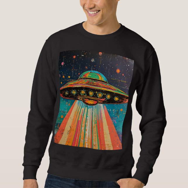 UFO Spaceship  Sweatshirt (Front)