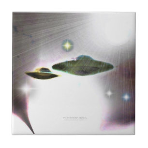UFO Streaks of Light Tile