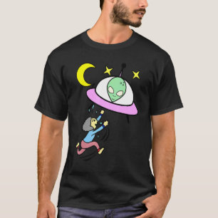 Ufo Take Me With You Space Alien Believer Comic Ch T-Shirt