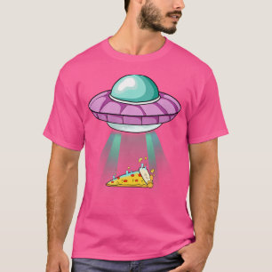 Ufo Taking Pizza T-Shirt