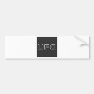 ufo test bumper sticker