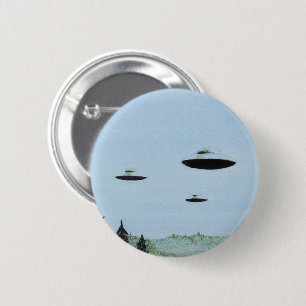 UFO Trio 6 Cm Round Badge