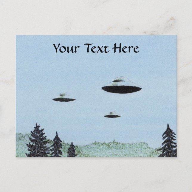 UFO Trio Postcard (Front)