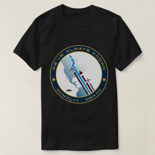 UFO UAP Unidentified Flying Object Alien Wear T-Sh T-Shirt (Design Front)