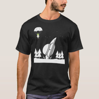 Ufo Vehicle Recovery - Flying Saucer Funny Aliens T-Shirt