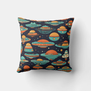 UFO vintage art Cushion