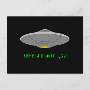 UFO - Voluntary Abduction Postcard