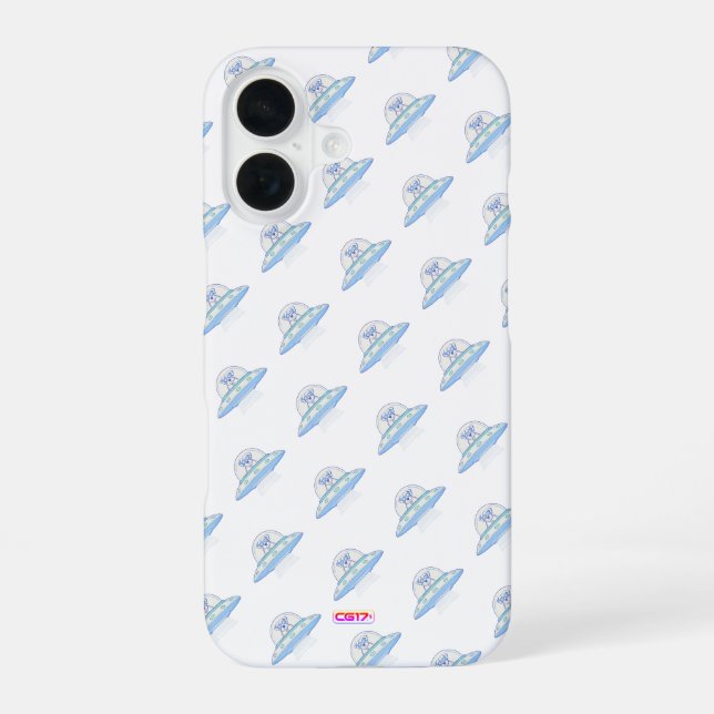 Ufodog logo3 45g iPhone 16 case (Back)