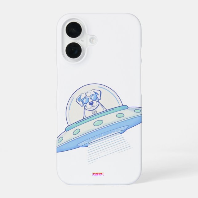 Ufodog logo 45g  iPhone 16 case (Back)
