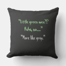 Ufology Alien SIghting- Throw Pillow