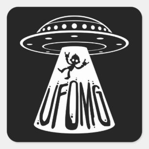 UFOMG SQUARE STICKER