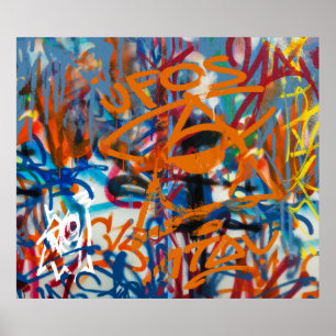 UFO's Graffiti Poster