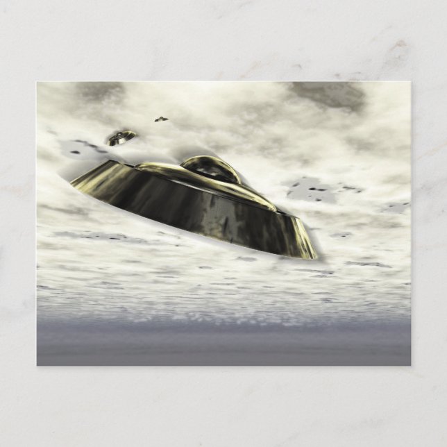 UFOs in Flight Postcard (Front)