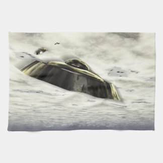 UFOs in Flight Tea Towel