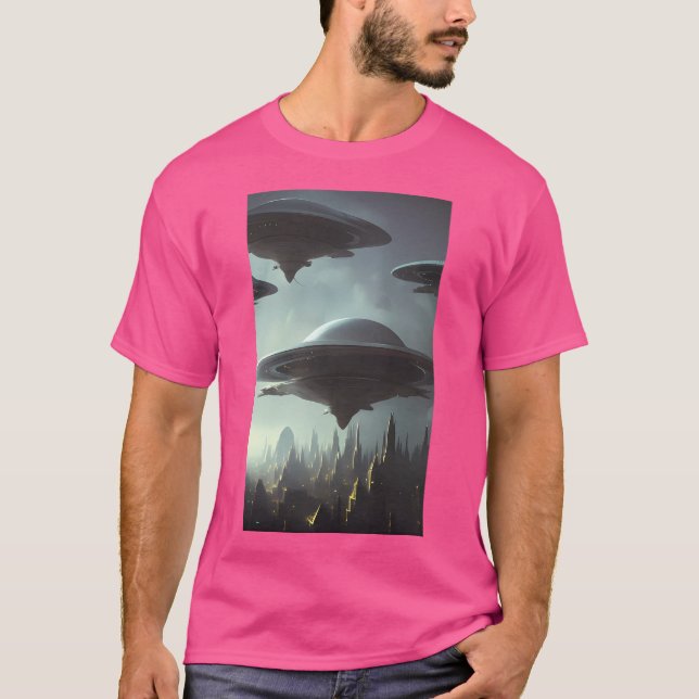 Ufos In The Sky T-Shirt (Front)